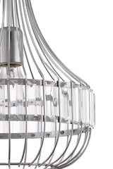 Diamond Crystal Stone Silver Chrome Single Pendant Lamp Chandelier - Çakır Chandelier - Swordslife