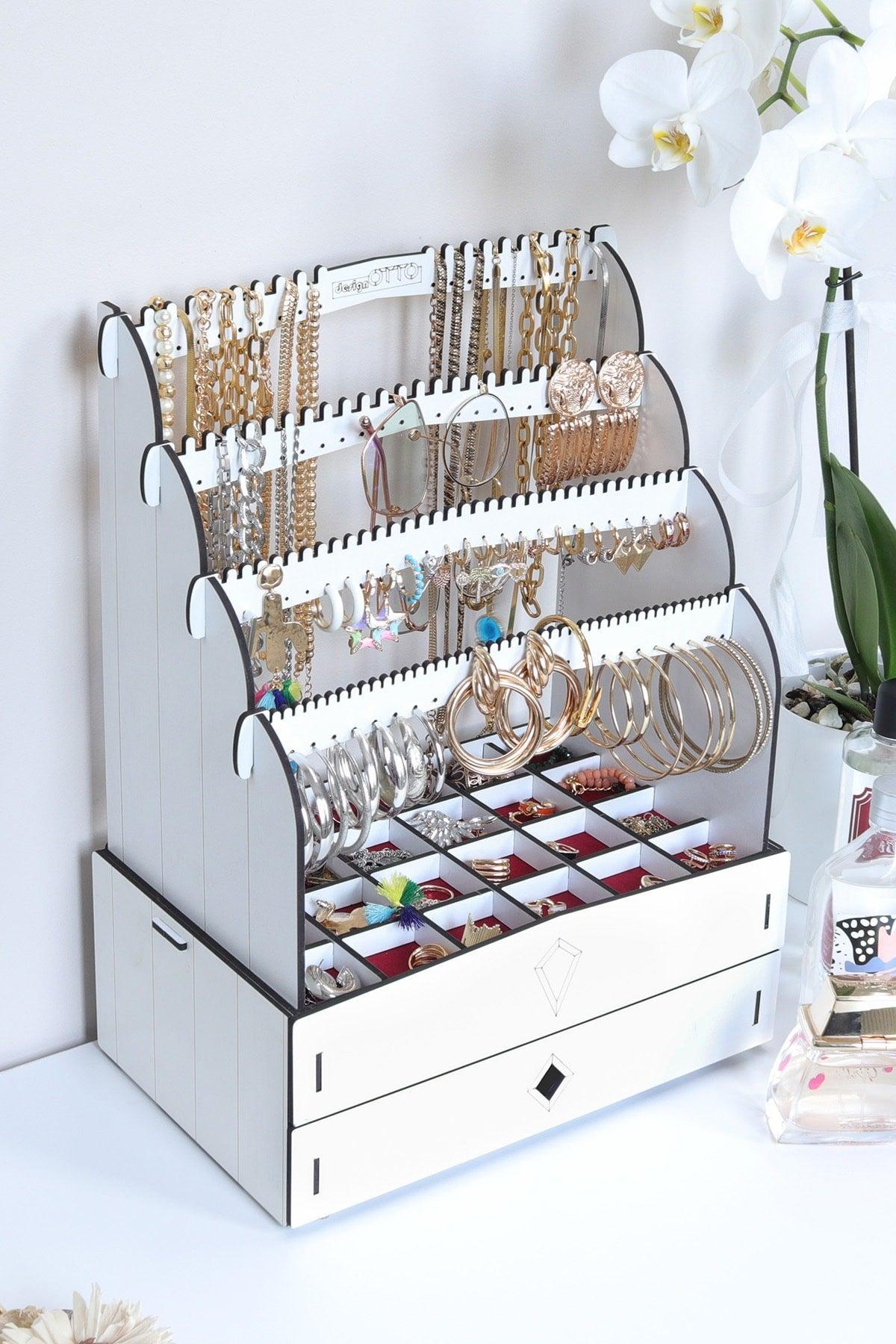 Diamond Large Organizer Cosmetic Makeup Necklace