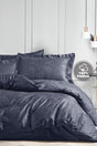 Diana Satin Duvet Cover Set Double - Anthracite - Swordslife