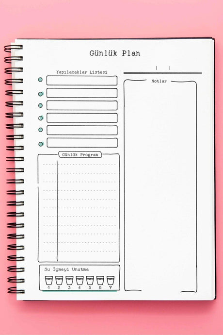 Daily Planner Notebook | 100 Pages | Thick