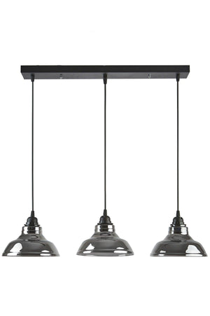 Dilberay Luxury Modern Lined Smoked 3 Piece Chandelier - Swordslife