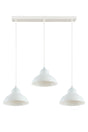 Dilberay Special Design Sports Modern Kitchen - Salon - Cafe White Color White Glass 3 Lü Row Kronleuchter - Swordslife