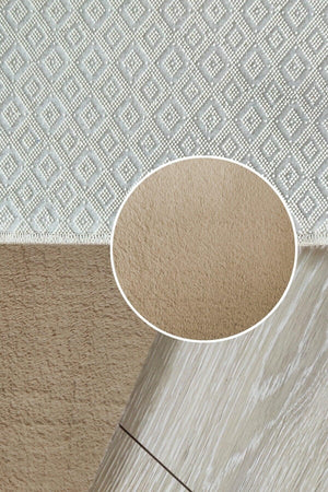 Dinarsu 3-Set Bathroom Carpet Plush Post Carpet Closet Set Mink 100x60 60x40 (60X60 ROUND) - Swordslife