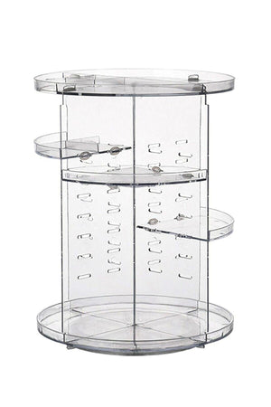 Disassembled Makeup Cosmetic Cit Care Perfume Organizer Organizer Transparent 360 Degree Rotating - Swordslife