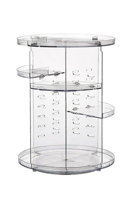 Disassembled Makeup Cosmetic Cit Care Perfume Organizer Organizer Transparent 360 Degree Rotating - Swordslife