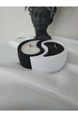 Feminine&Male Energy Yinyang Candle 100% Soyawax Herbal Candle Vanilla And Coconut Scented Double Set - Swordslife