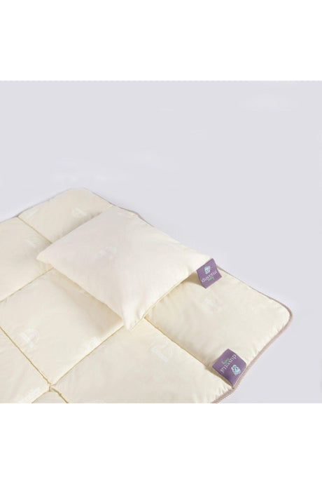 Natural Wool Baby Quilt + Bead Wool Pillow Gift - Swordslife