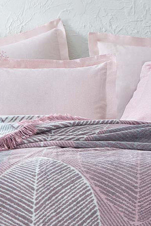 Dona Double Cotton Blanket - Dried Rose - Swordslife