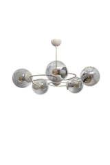 Mobile 5th White-Smoked Glass Chandelier - Swordslife