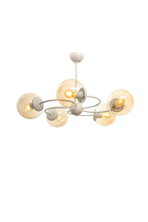 Tropical 5th White-honey Glass Chandelier - Swordslife
