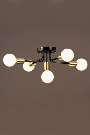 Loop Modern Design Black Color Five Chandelier - Swordslife