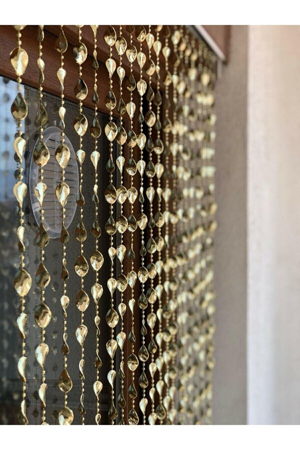 Door Curtain Door Fly Screen Door Decor Gold