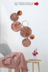 Doreart Astrid Metal Wall Painting, Home Office Wall Board (rose) - Swordslife