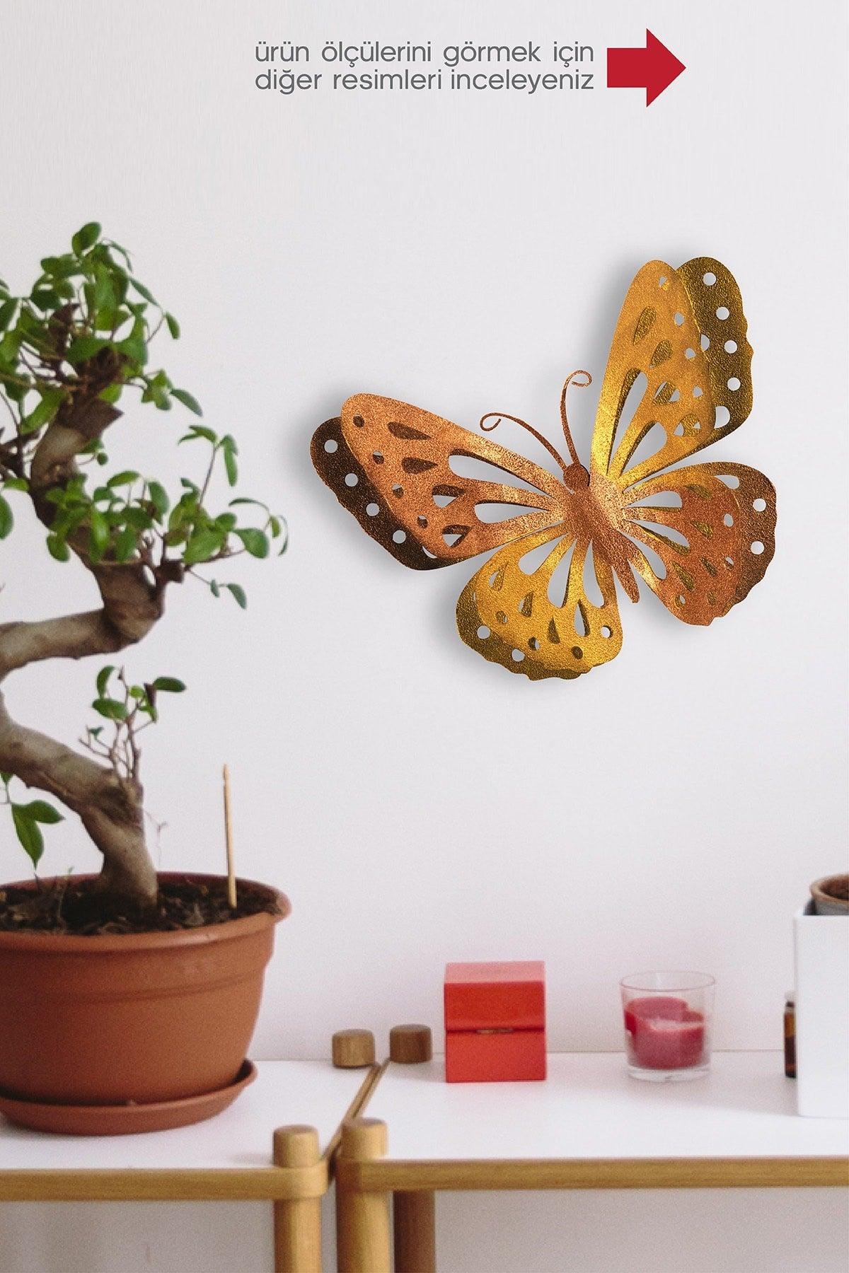 Doreart Butterflies Metal Wall Painting , Home Office Wall Board - Swordslife