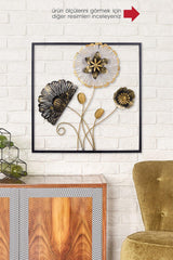 Doreart Flower Metal Wall Painting, Home Office Wall Board - Swordslife