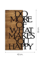 Doreart Happy Wood & Metal Wall Painting, Home Office Wall Board - Swordslife