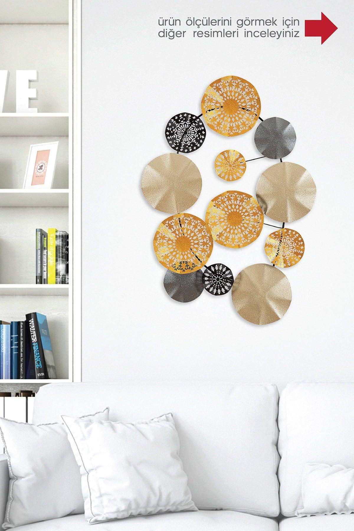 Doreart Round Metal Wall Painting , Home Office Wall Board - Swordslife