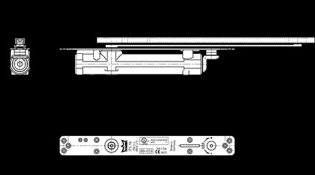For Dorma / slide rail / ITS96 / G96N / DIN: R / silver - Swordslife