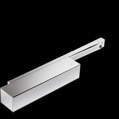 Heavy-duty door closer with adjustable closing speed and damping