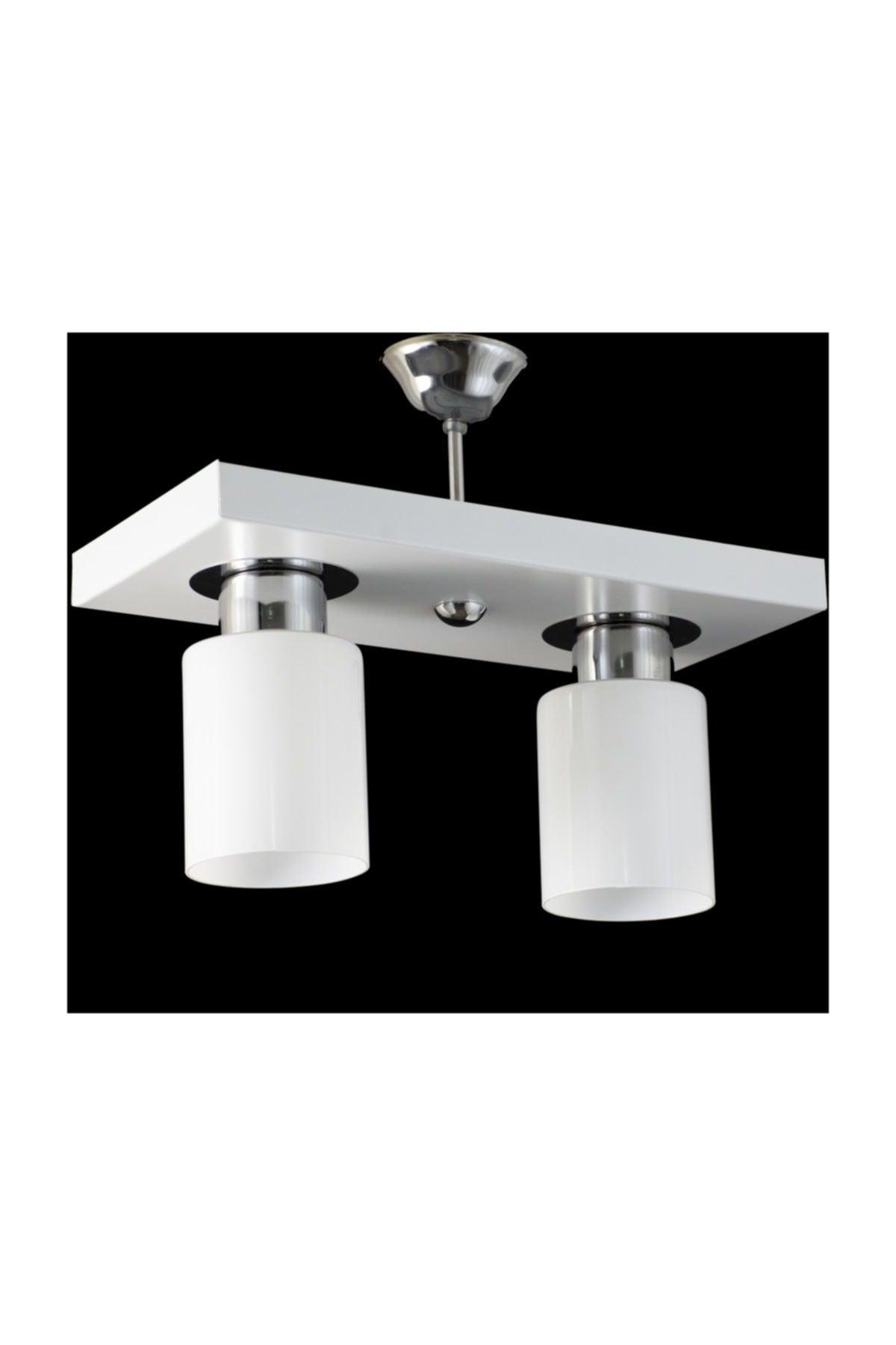 Double Modern Sport Model Rectangle Tray White Chandelier - Swordslife