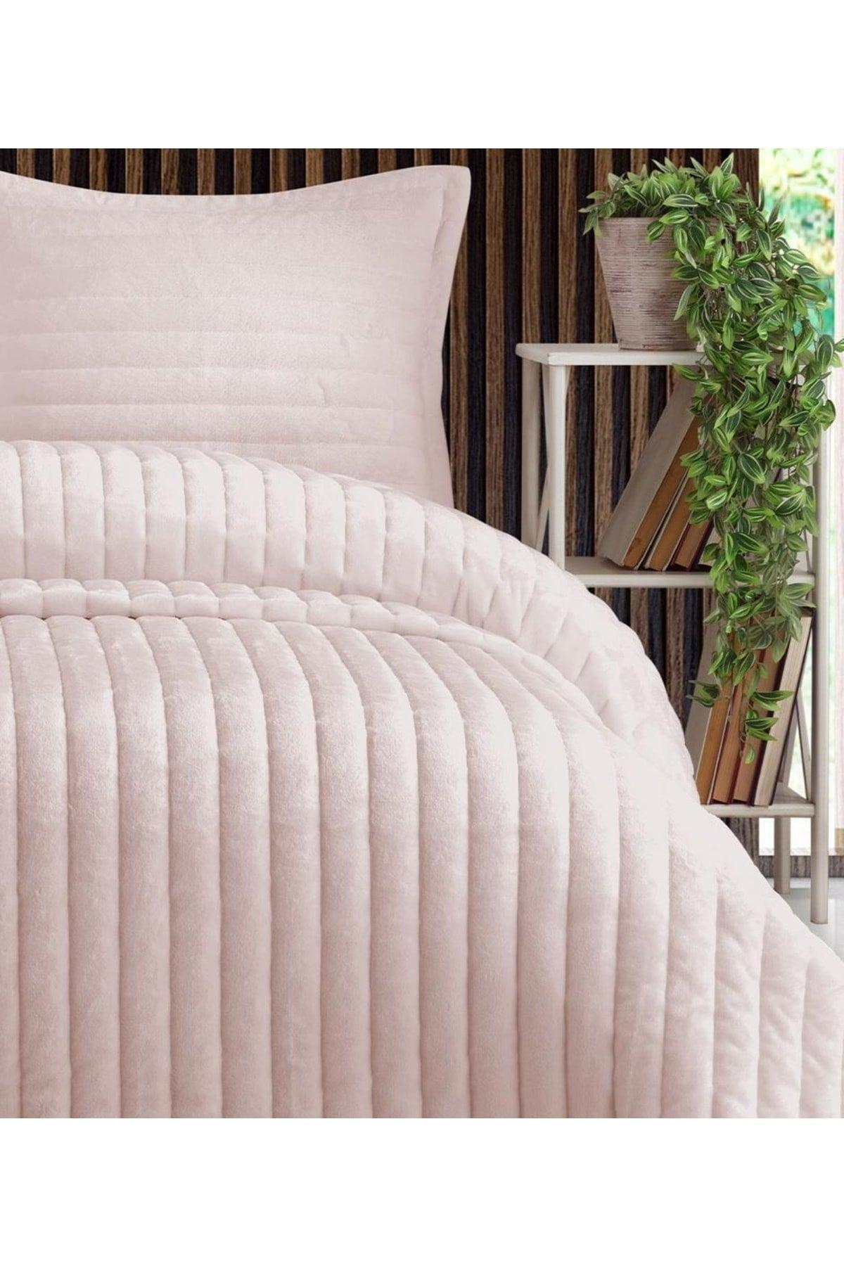 Doux Light Powder Double Bedspread Set - Swordslife