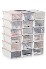 Stackable Luxury Shoe Box With Drawers | Stackable Storage Container Set Women 6 Pieces - Swordslife