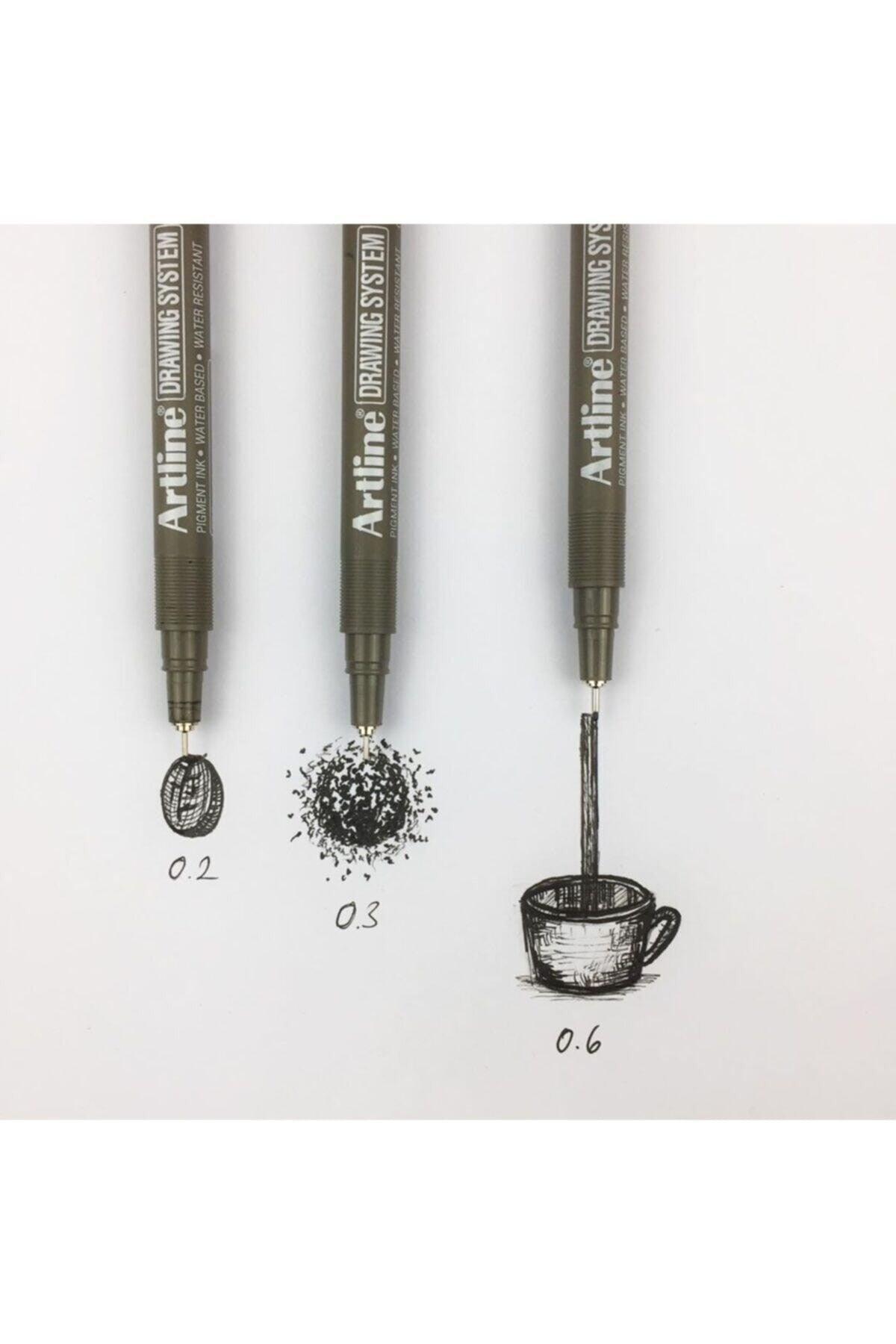 Drawing Set of 3 0.2-0.3-0.6mm
