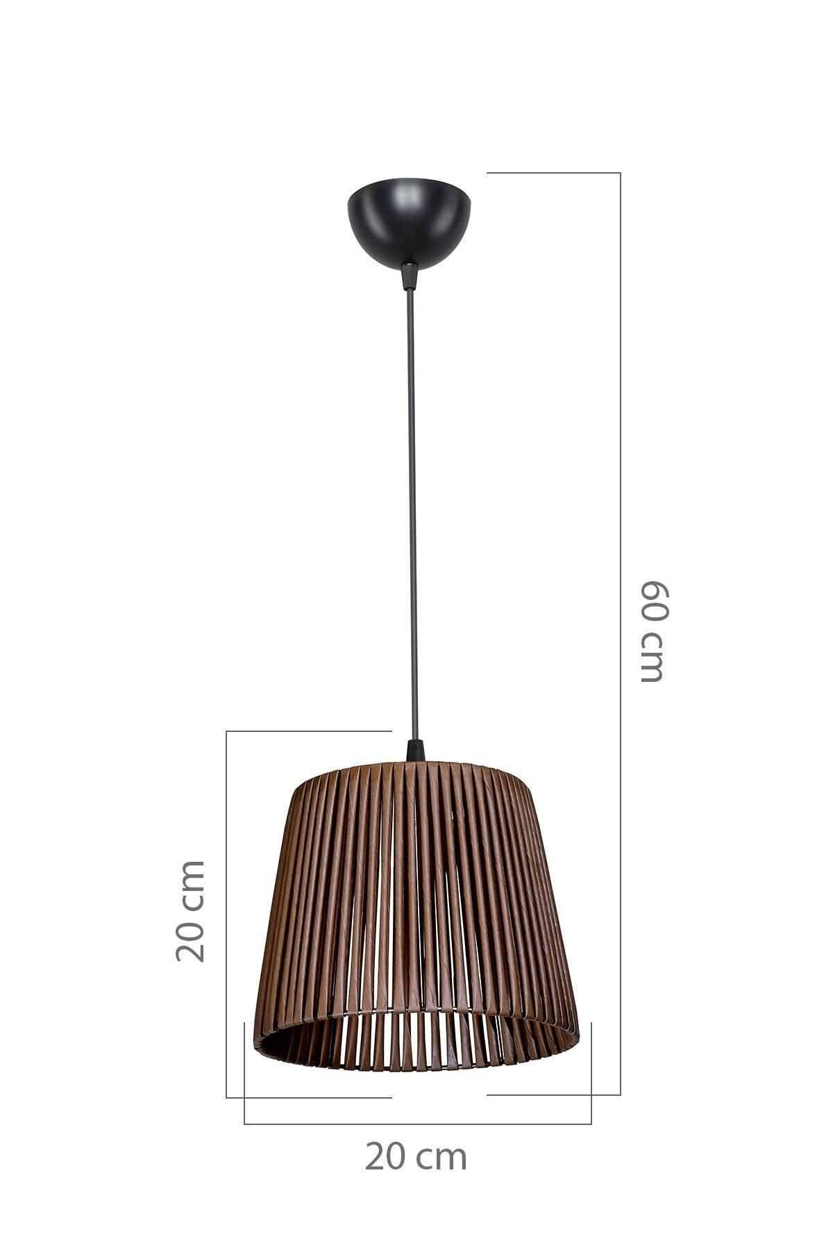 Dream Conical Pendant Light Brown 20' Dining Room Living Room Living Room Kitchen - Swordslife