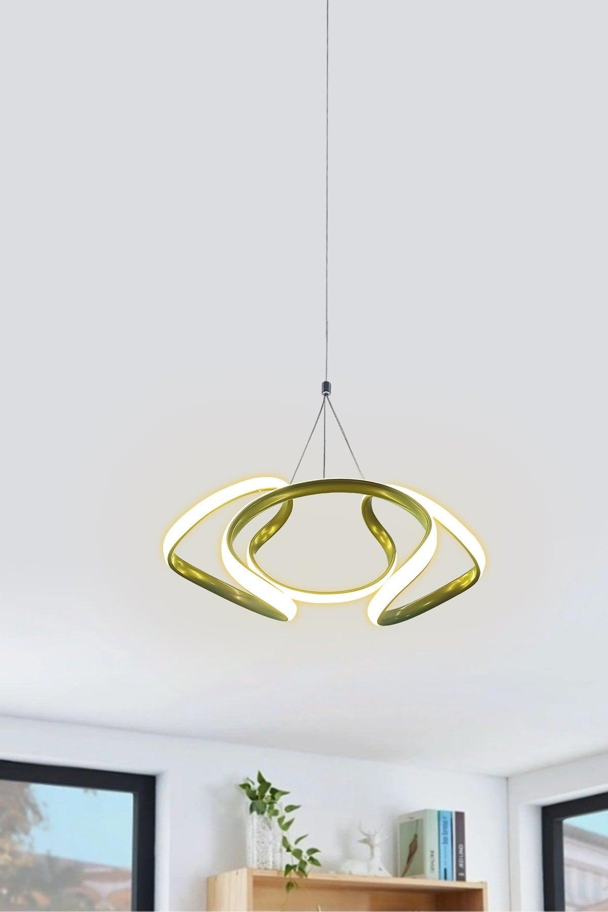 Dron Pendant Lamp Gold Color Led Chandelier Daylight Signature Led Chandelier - Swordslife