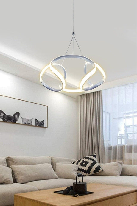 Dron Pendant Lamp Silver Color Led Chandelier Daylight Modern Led Chandelier - Swordslife