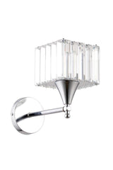 Drop Single Chrome Stone K-10 Wall Sconce - Swordslife