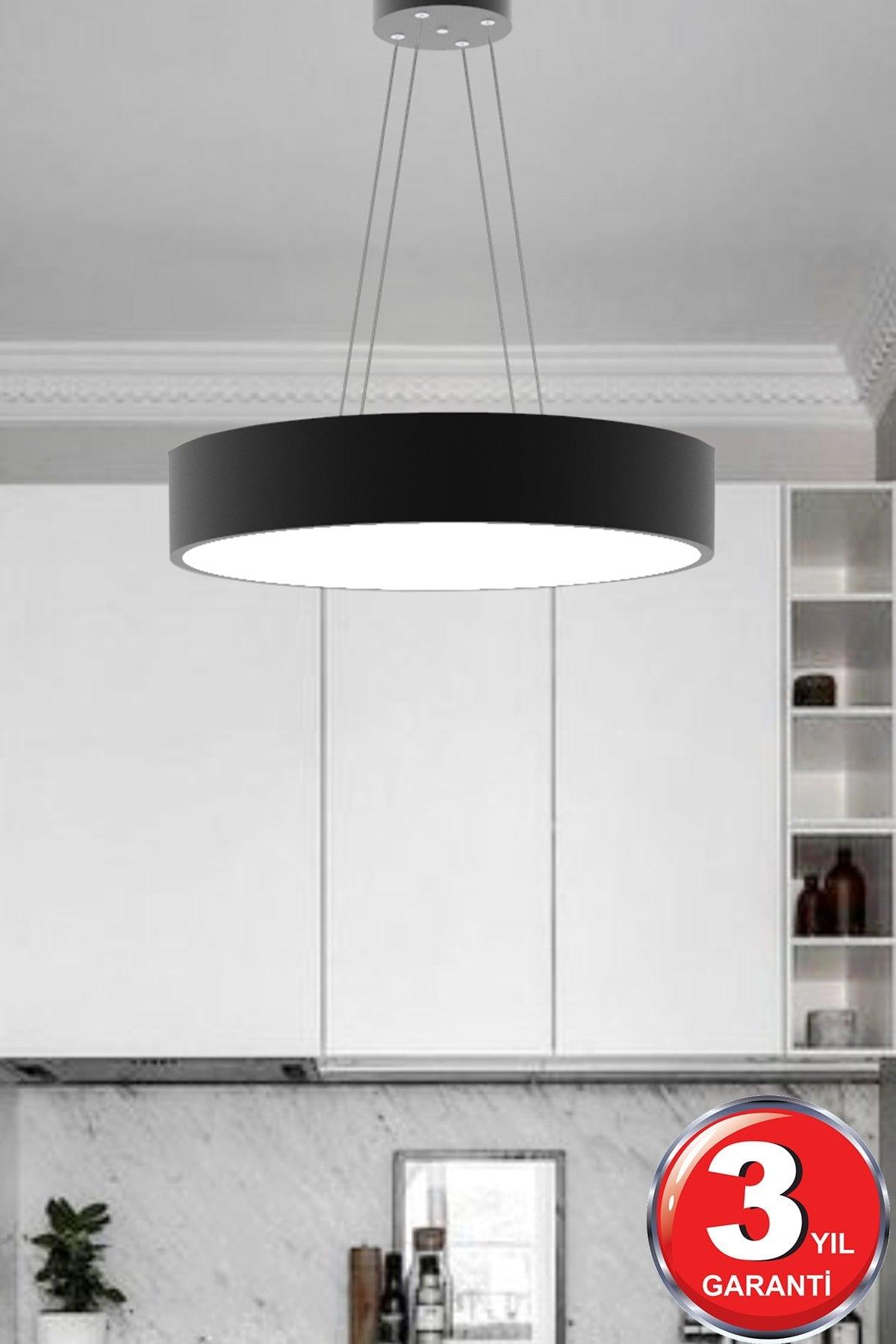 Drum-40 (Black Case, White Light) Led Modern Led Chandelier - Swordslife