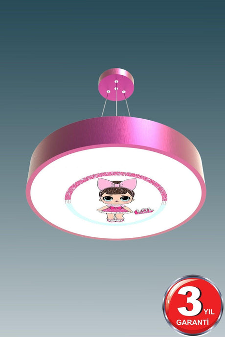 Drum-40 cm Lol Modern Led Kids Room Led Chandelier - Swordslife