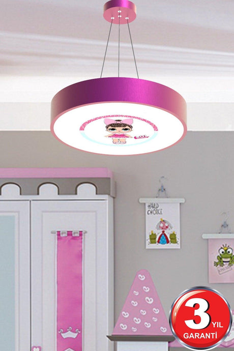 Drum-40 cm Lol Modern Led Kids Room Led Chandelier - Swordslife