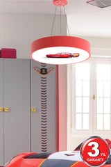 Drum-40cm ( Mc Queen ) Modern Led Kids Room Led Chandelier - Swordslife