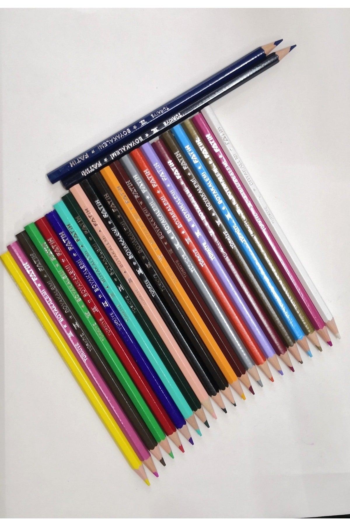 Dry Crayons 24 Colors Metal Tube Box Full