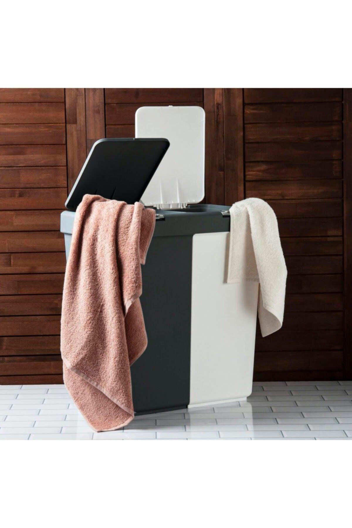 Duo Laundry Anthracite White Laundry Basket - Swordslife