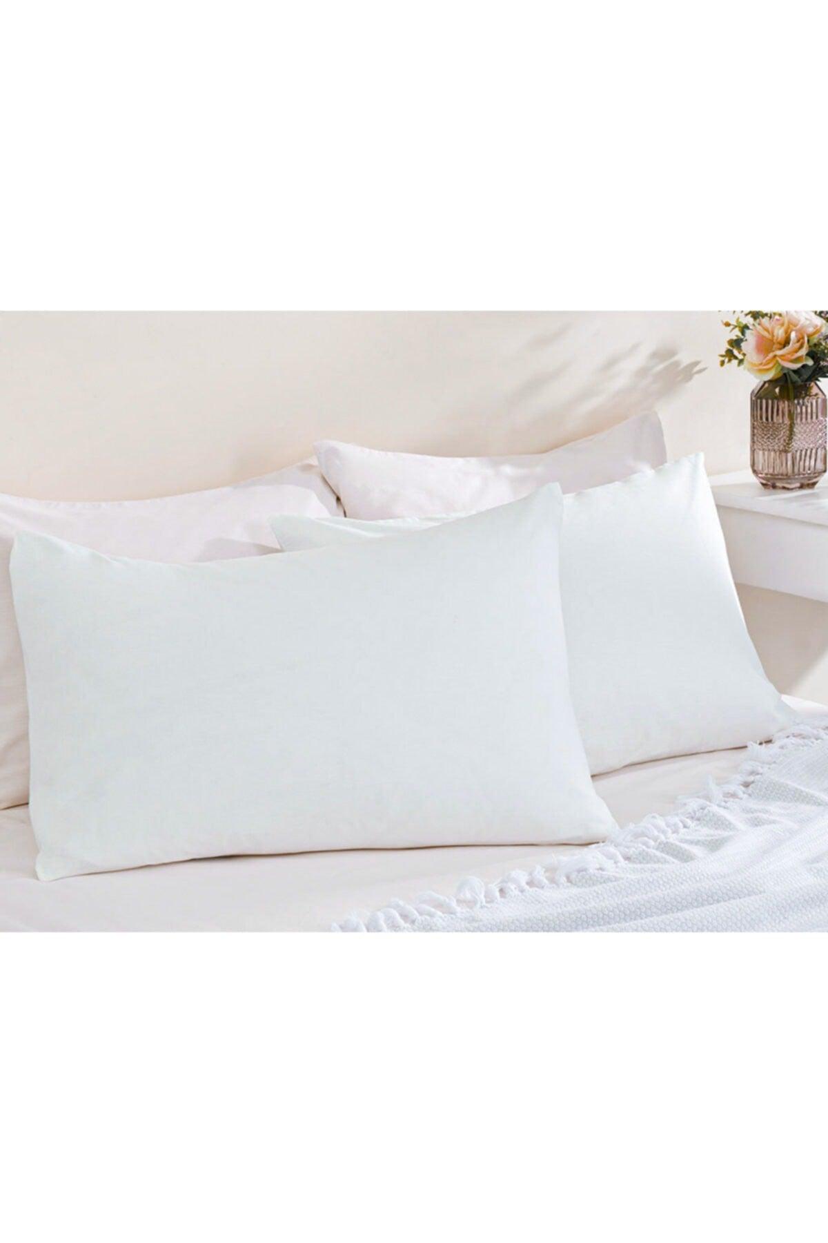 Plain Cotton 2-Pack Pillowcase 50x70 Cm White - Swordslife