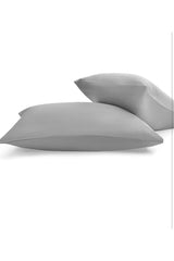 Plain Cotton 2-Pack Pillowcase 50x70 Cm Gray Color - Swordslife