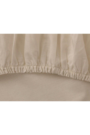 Plain Cotton Double Bed Sheet 240x260 Cm Coffee Foam - Swordslife