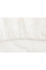 Plain Cotton King Size Elastic Bed Sheet 200x200 Cm White - Swordslife