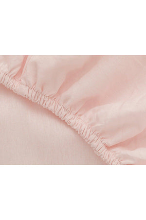 Plain Cotton Elastic Bed Sheet Powder Pink - Swordslife