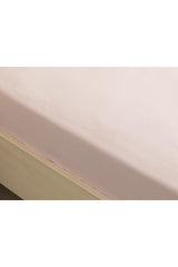 Plain Cotton Single Elastic Bed Sheet 100x200 Cm Powder Pink - Swordslife