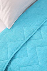 Solid Color Quilted Double Pique - Turquoise - Swordslife