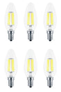 E14 Flament Led Bulb 4 Watt 6 Pieces 3000