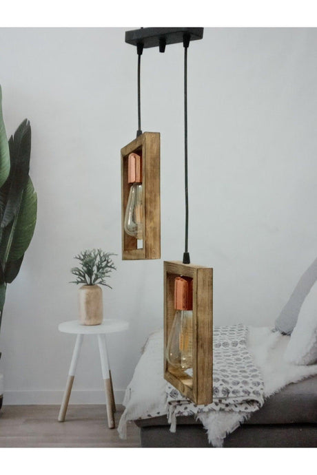 E27 Lampholder Rectangle 2 Chandelier - Swordslife