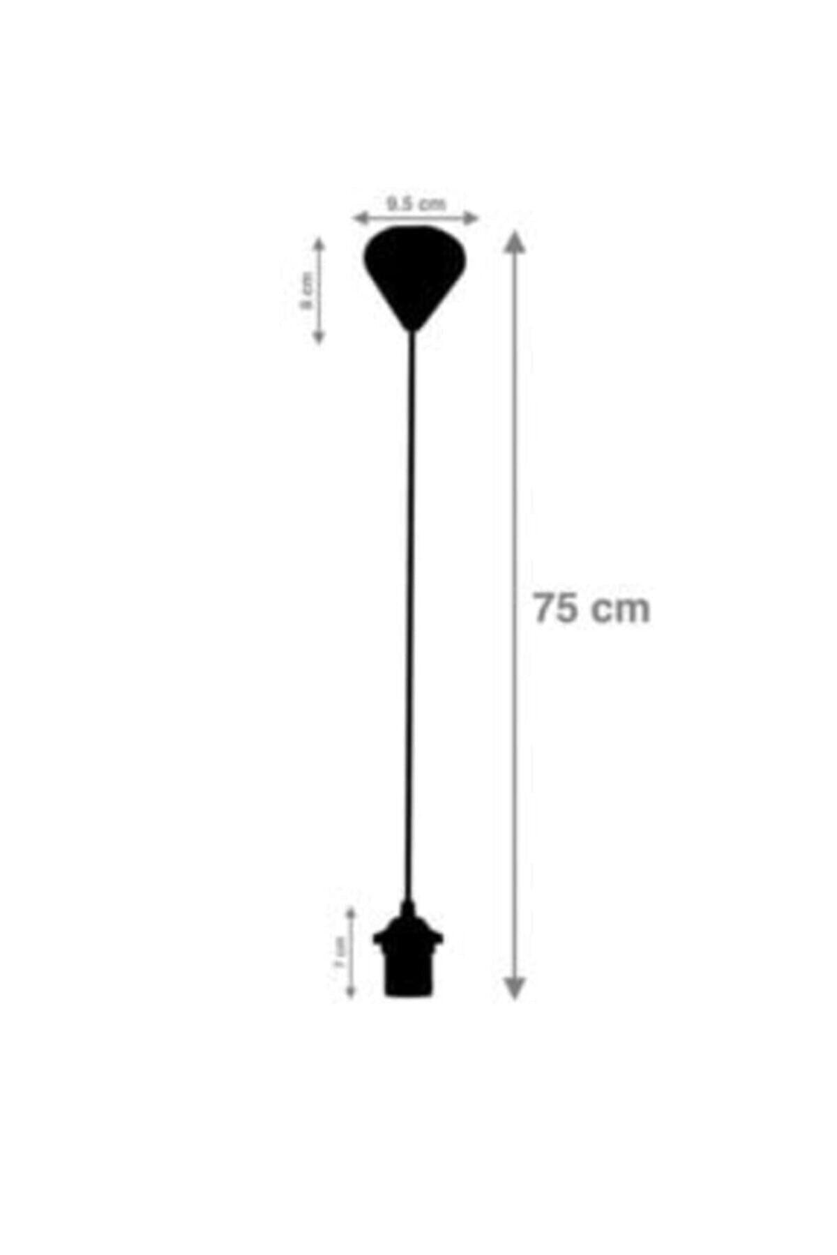 E27 Lampholder Corded Pendant Chandelier Installation Black - Swordslife