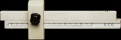 Adjustable beechwood measuring gauge with steel pins