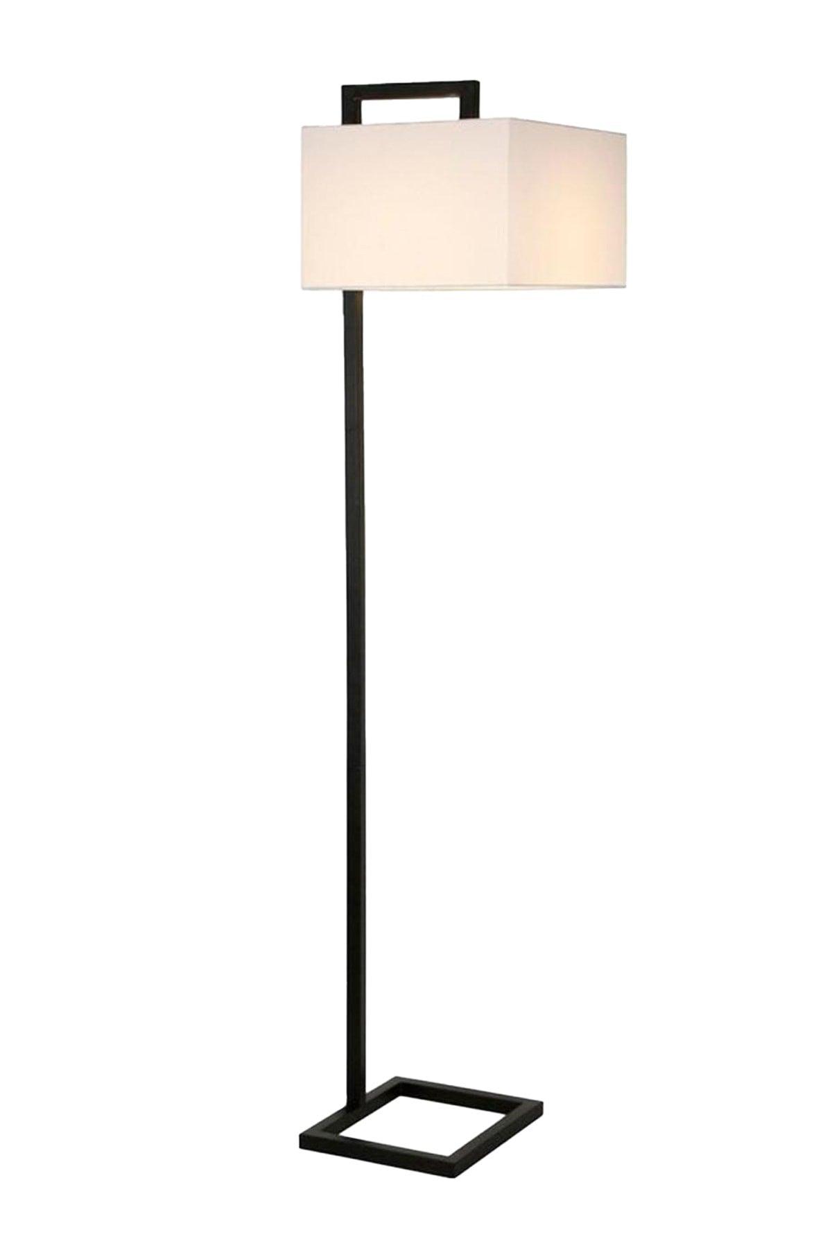Ecmel Weißer Hut mit schwarzem Dekorativem modernem Design Stehende Wohnzimmer-Salon Lampe - Swordslife