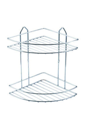 Edelstahl Chrom 2 Badezimmer Corner Shampoo Ecken Badezimmer Regal - Swordslife